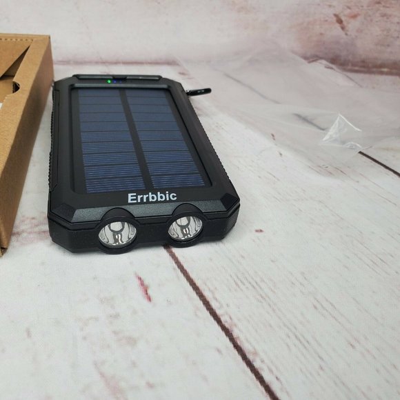 Solar Power Bank Portable Charger 20000mah Waterproof Battery Backup Charger - Picture 3 of 12